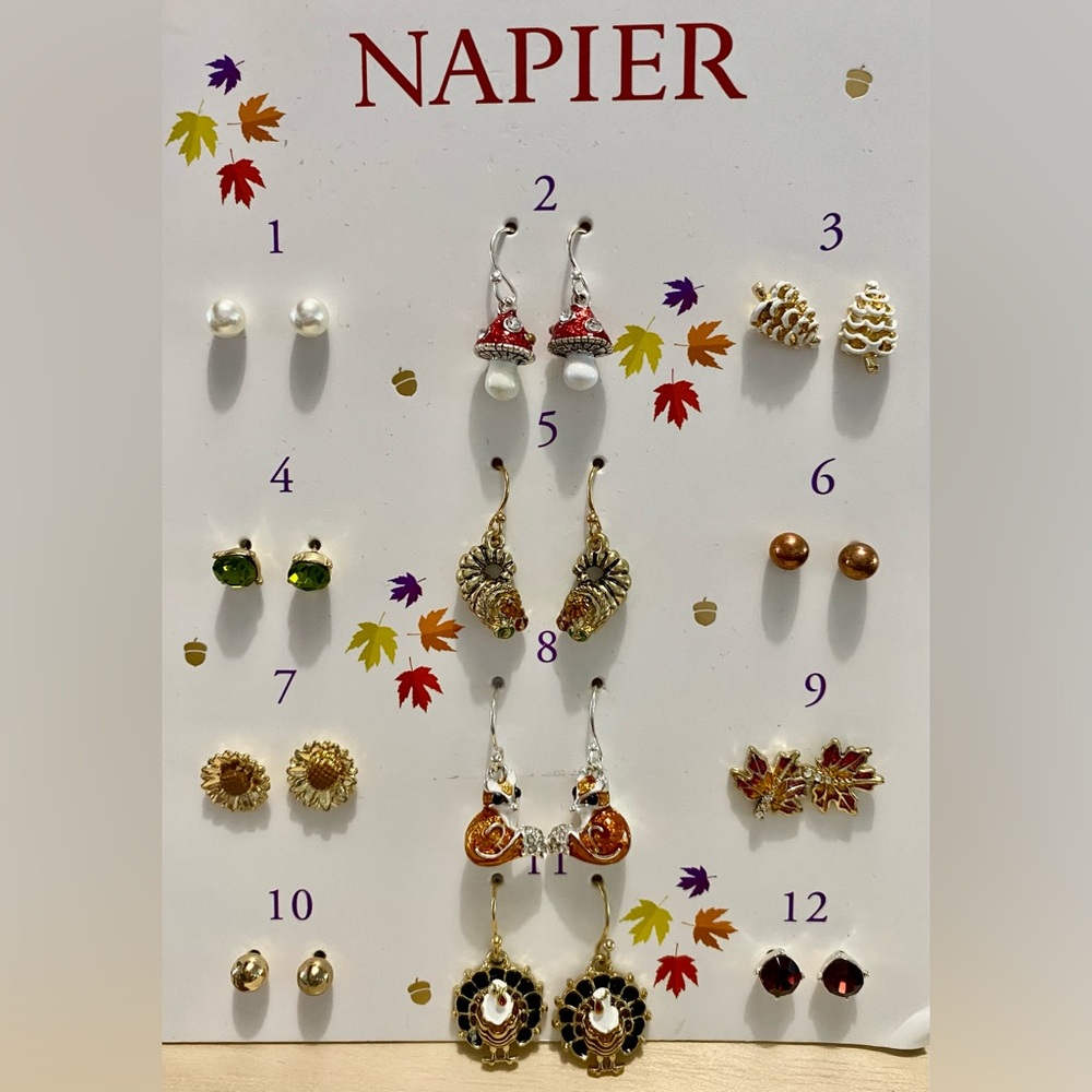 New Autumn Earrings set of 12